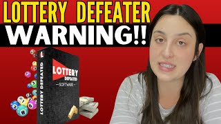 LOTTERY DEFEATER  🛑WARNING🛑  Lottery Defeater Software Reviews  Lottery Defeater System [upl. by Alat]