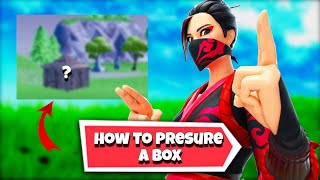 How to pressure a box advanced tutorial 📦  Fortnite tips and tricks [upl. by Wirth976]