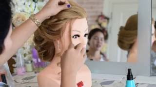 Easy Hair Gorgeous Wedding Hairstyles Updo Messy Curl braids tutorial hairdo bride [upl. by Jecho]