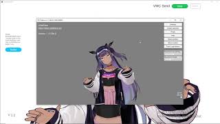 Using OBS virtual camera in VSeeFace with hand tracking [upl. by Staford729]