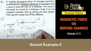 Class 12 Physics  Electromagnetic Force 13 Solved Example5 on Electromagnetic Force  JEE amp NEET [upl. by Airalednac938]