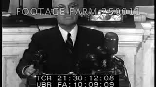 Truman Doctrine Speech to Congress  25001114  Footage Farm Ltd [upl. by Yeo]