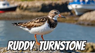 Ruddy Turnstone in Bridlington harbour [upl. by Aynatahs471]