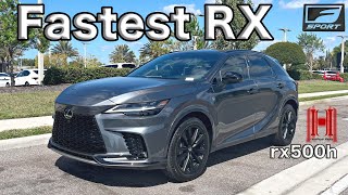 2024 Lexus RX 500H FSport is the Fastest Hybrid Crossover All Specs amp Test Drive [upl. by Lonergan361]