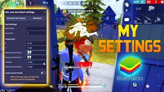 Bluestacks 5 NEW best headshot free fire settings 🎯 Keymapping  Custom HUD [upl. by Acimaj]