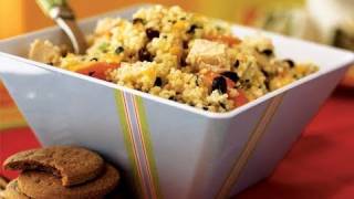 Couscous Salad with Chicken and Chopped Vegetable Recipe [upl. by Otanod]