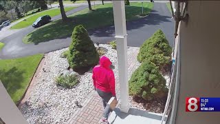 North Haven man confronts thief that stole package from his front step [upl. by Eneri]