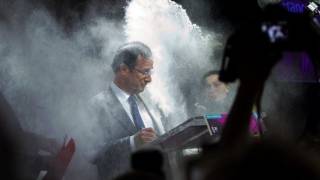 French socialist leader Hollande in flour attack [upl. by Pepper]