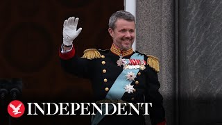 Watch again Denmarks Frederik becomes King as Queen Margrethe abdicates throne [upl. by Ainav609]