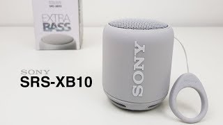 Sony SRSXB10 Extra Bass Wireless Speaker review [upl. by Aanas]