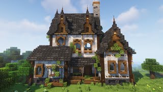 Minecraft How to Build a Big House Tutorial [upl. by Senoj34]