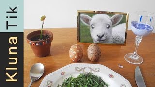 Special EASTER eggs for lunch Kluna Tik Dinner 60  ASMR eating sounds no talk [upl. by Dara]