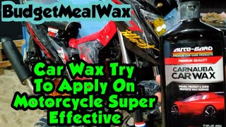 How to use Carnauba wax on motorcycle  Carnauba Car Wax  Autogard [upl. by Gilford]