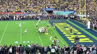 2024 Rose Bowl Final Play Michigan Vs Alabama view from Section 6 [upl. by Terrijo317]