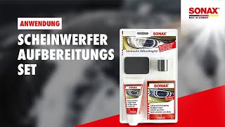 Anwendung SONAX Scheinwerfer AufbereitungsSet [upl. by Fayette]