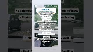 Eras Residency Match 2025 timeline residency match usmle eras nrmp residencymatch [upl. by Mcmahon613]