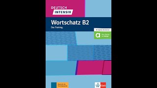 Deutsch intensiv Wortschatz B2  Ernst Klett Verlag  Glossar und Wortliste für Kapitel 1 [upl. by Heall]