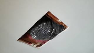 How to install ductwork over a finished drywall ceiling [upl. by Lucais]