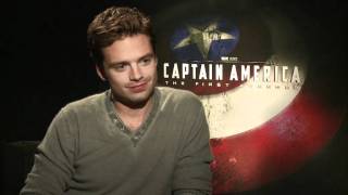 Sebastian Stan Interview Captain America Winter Soldier [upl. by Ailana]