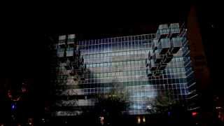 3D Projection Mapping  Afterlight  Gridular 30  Glow 2012 [upl. by Eellehs]