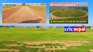 Extra tech cricket stadium ready for legend cup cricket  Extratech Cricket ground  Cric nepal [upl. by Luapnaes]