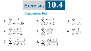 Comparison test Convergence and divergence of series  Thomas Calculus Exercise 104 Question 18 [upl. by Ellirehs]