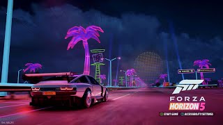 The NEW Forza Horizon 5 Start Up Screen FH5 RETROWAVE [upl. by Ferdy]