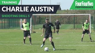 Charlie Austins striker school  How to improve link up play  Soccer shooting drill [upl. by Comfort]