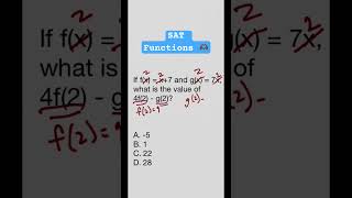 SAT math function example No words required maths sat satmath mathematics [upl. by Gnilhsa718]