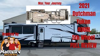 2021 DUTCHMAN YUKON 400RL 5TH WHEEL HUGE RV BATHROOM INSPIRED BY MATTS RV REVIEWS [upl. by Epilif505]