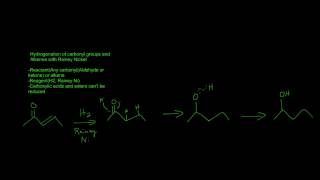 Hydrogenation of carbonyl groups and alkenes with Rainey Nickel [upl. by Pierro206]