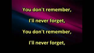 Yngwie Malmsteen You Dont Remember Ill Never Forget karaoke by request [upl. by Notrom]