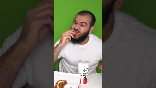 KFC FRIED CHICKEN Bottle Flip Food Challenge [upl. by Casteel]