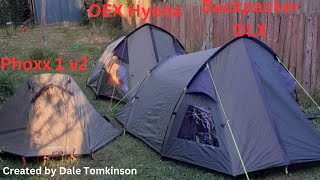 OEX Hyena 2 Eurohike Backpacker DLX amp OEX Phoxx 1 v 2 comparison [upl. by Mirielle]