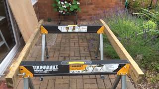 Toughbuilt C550 Sawhorse Jobsite table [upl. by Sajet172]