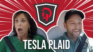 Tesla Model X Plaid LAUNCH REACTIONS they werent ready [upl. by Maridel]