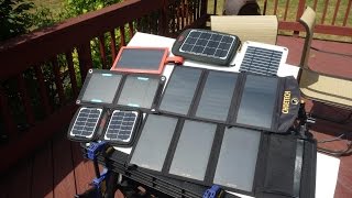 Portable USB Solar Panel Charger Review  Tests  Part 1 [upl. by Oigimer]