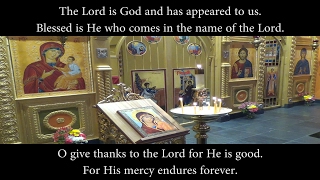 O give thanks to the Lord  Matins worship American Carpatho Russian Orthodox chanting in English [upl. by Ahsiugal]