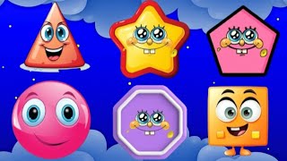 we are shapes  shapes and patterns for kindergarten  shapes rhymes for kids [upl. by Nollek640]