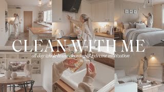 CLEAN WITH ME  all day deep cleaning  extreme cleaning motivation 2024 [upl. by Enirehtahc24]