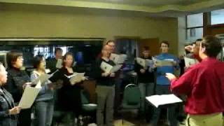 Cappella Romana rehearses Bortniansky [upl. by Nylave]