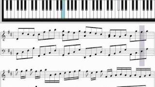 Learn Pachelbels Canon in D major for Piano tutorial [upl. by Aihsemaj]