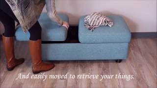 Stressless Double Ottoman Product Introduction Video [upl. by Yorgos]