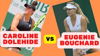 Caroline Dolehide vs Eugenie Bouchard Abierto Zapopan  Jogo Incrível [upl. by Klemm]