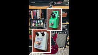 Sound Comparison Guyatone MC3 Micro Chorus vs NUX Monterey Vibe also Ibanez Tube Screamer Mini [upl. by Eugene]