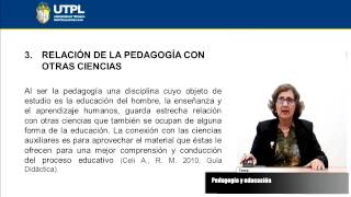 UTPL PEDAGOGÍA Y EDUCACIÓN PSICOLOGÍAFUNDAMENTOS DE PEDAGOGÍA Y DIDÁCTICA [upl. by Aciemaj850]