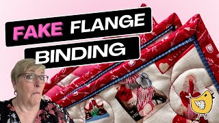 How To Sew Perfect Faux FAKE Flange Binding  The Tutorial [upl. by Anaimad]