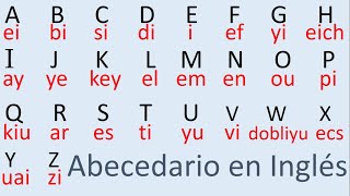 Abecedario en Inglés Alfabeto en Inglés  Alphabet in English [upl. by Litsyrk]