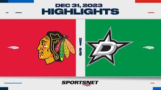 NHL Highlights  Blackhawks vs Stars  December 31 2023 [upl. by Danzig355]