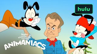 Animaniacs Jurassic Park Clip  A Hulu Original [upl. by Kciredohr]